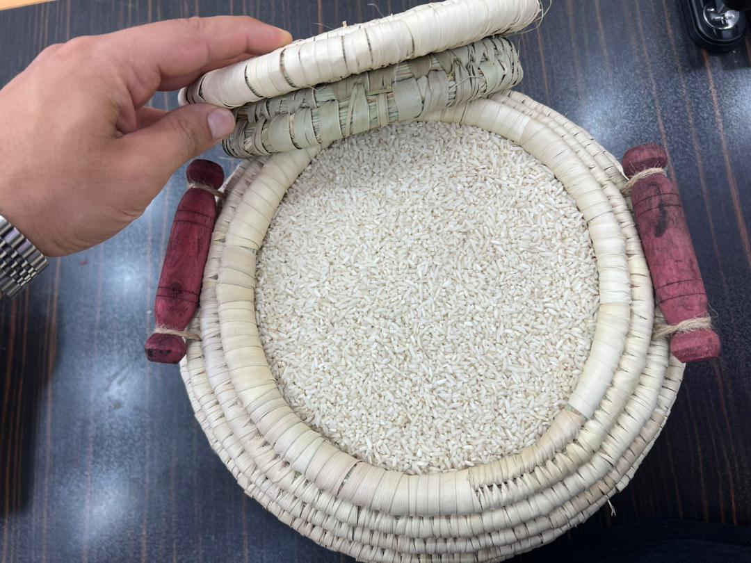 سطل برنج حصیری دستباف  - 5 کیلویی
